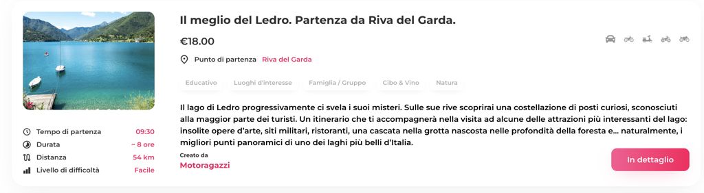 Tour in Vespa al Lago di Garda: da Riva del Garda a Tremosine